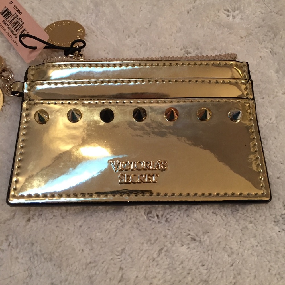 2/$25⭐️ Victoria's Secret Gold Stud Key Card Case - Picture 4 of 7
